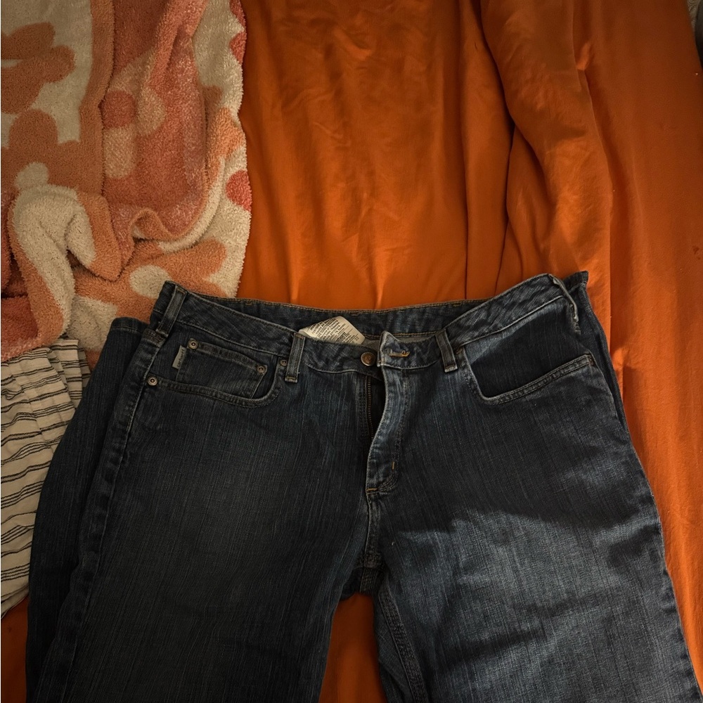 Carhartt Dark Blue Women's Straight Leg Jeans